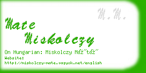 mate miskolczy business card